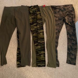 Bundle of Olive and Camo Leggings